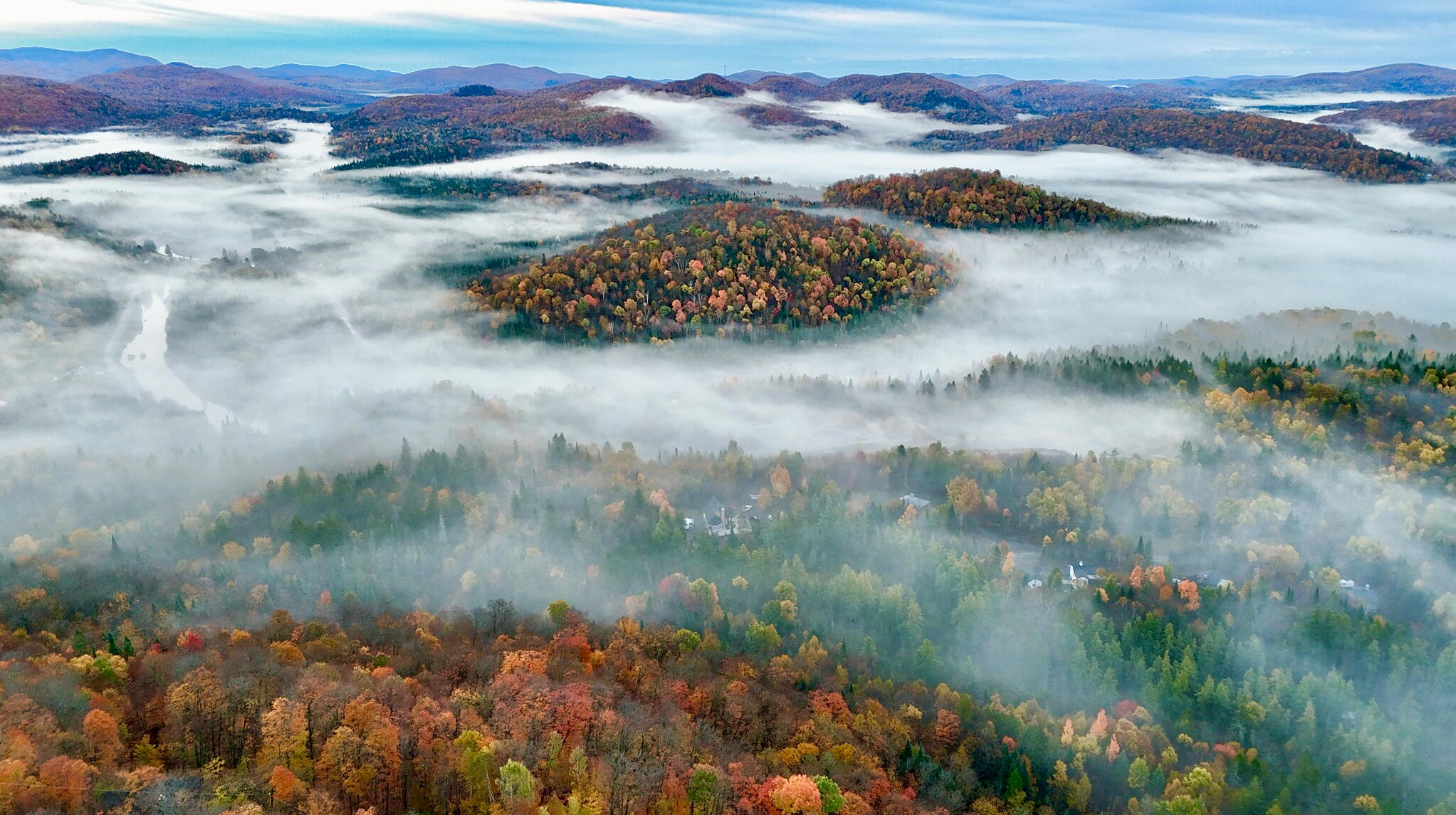 Drone Panoramic view from the terrace scan QR code